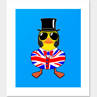 Cool Rubber duck John Bull Posters and Art